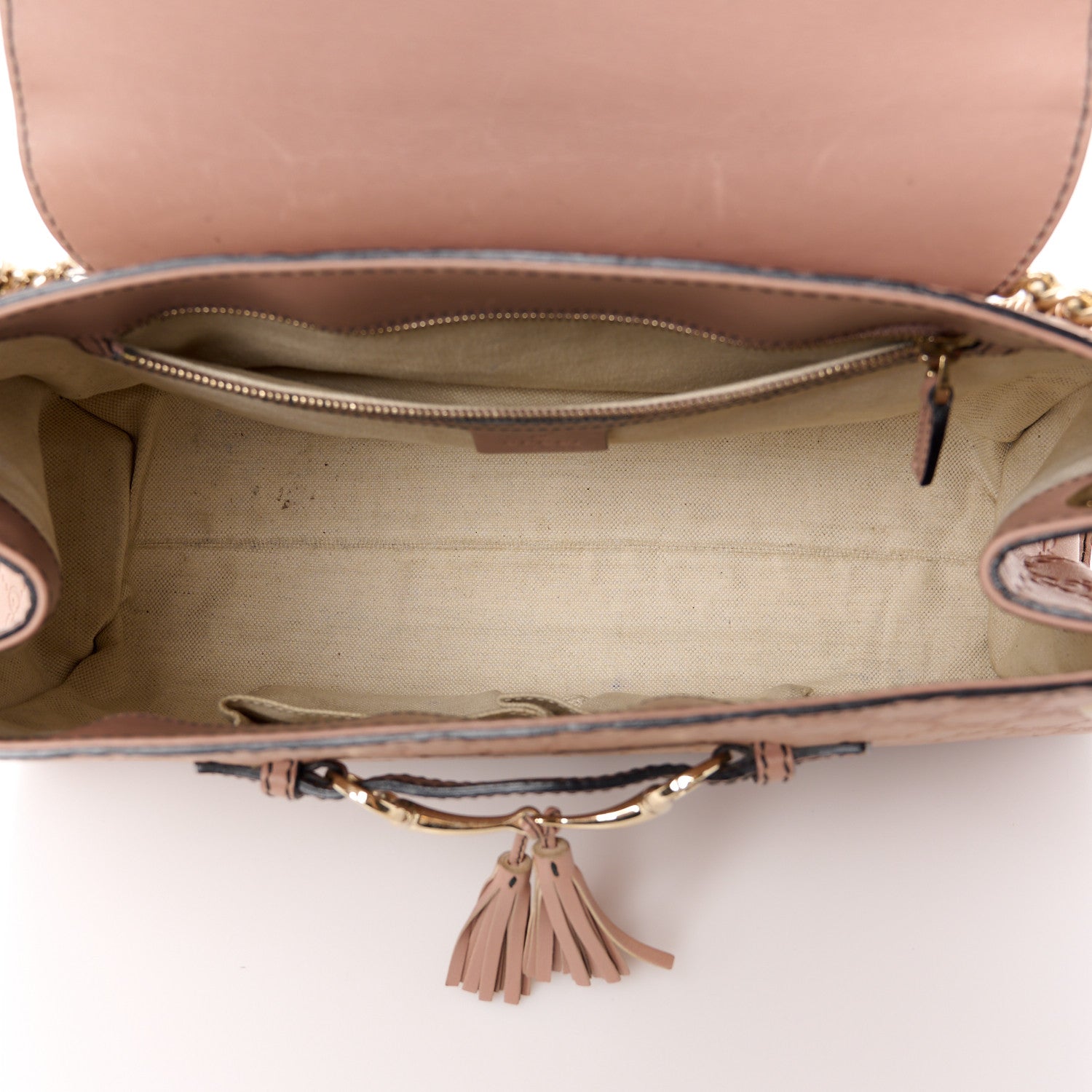 Gucci Guccissima Large Emily Chain Shoulder Bag Camelia 5 of 15
