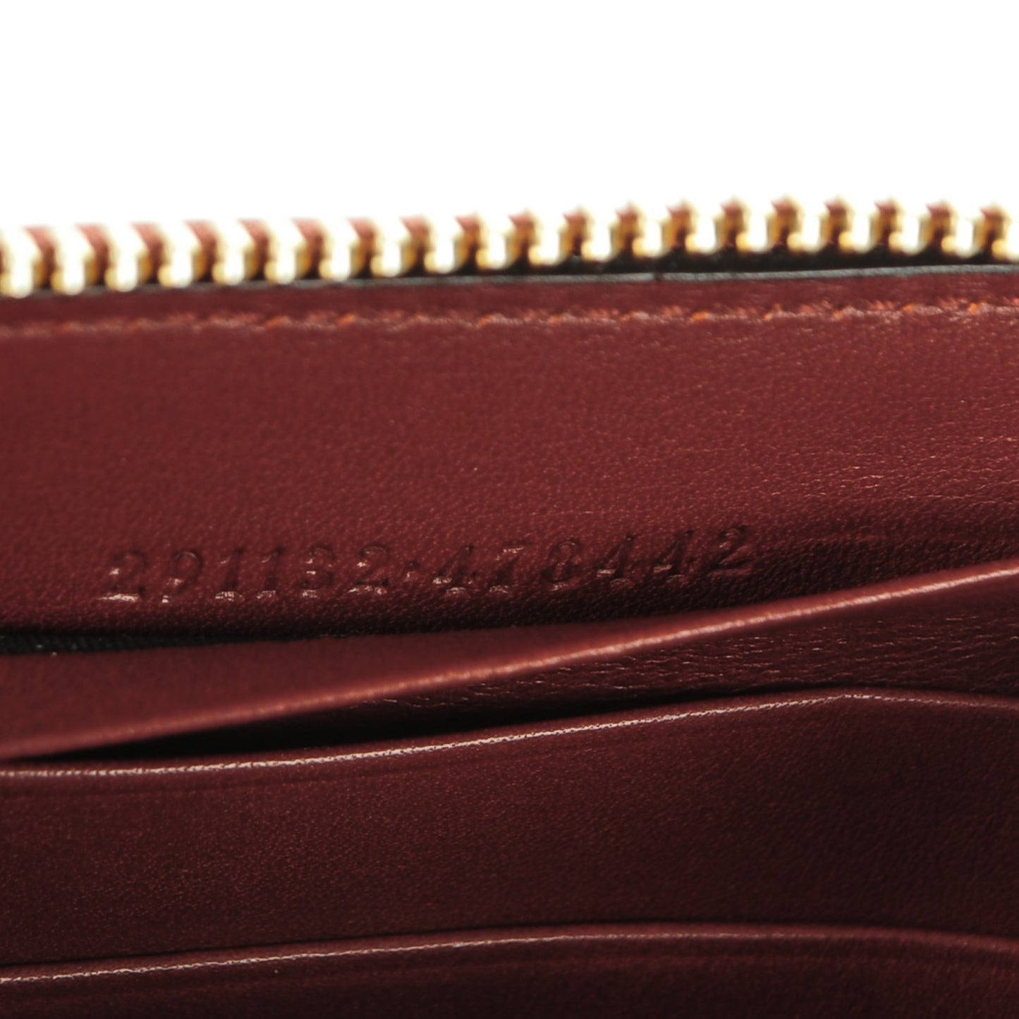Guccissima Sukey Zip Around Wallet Red