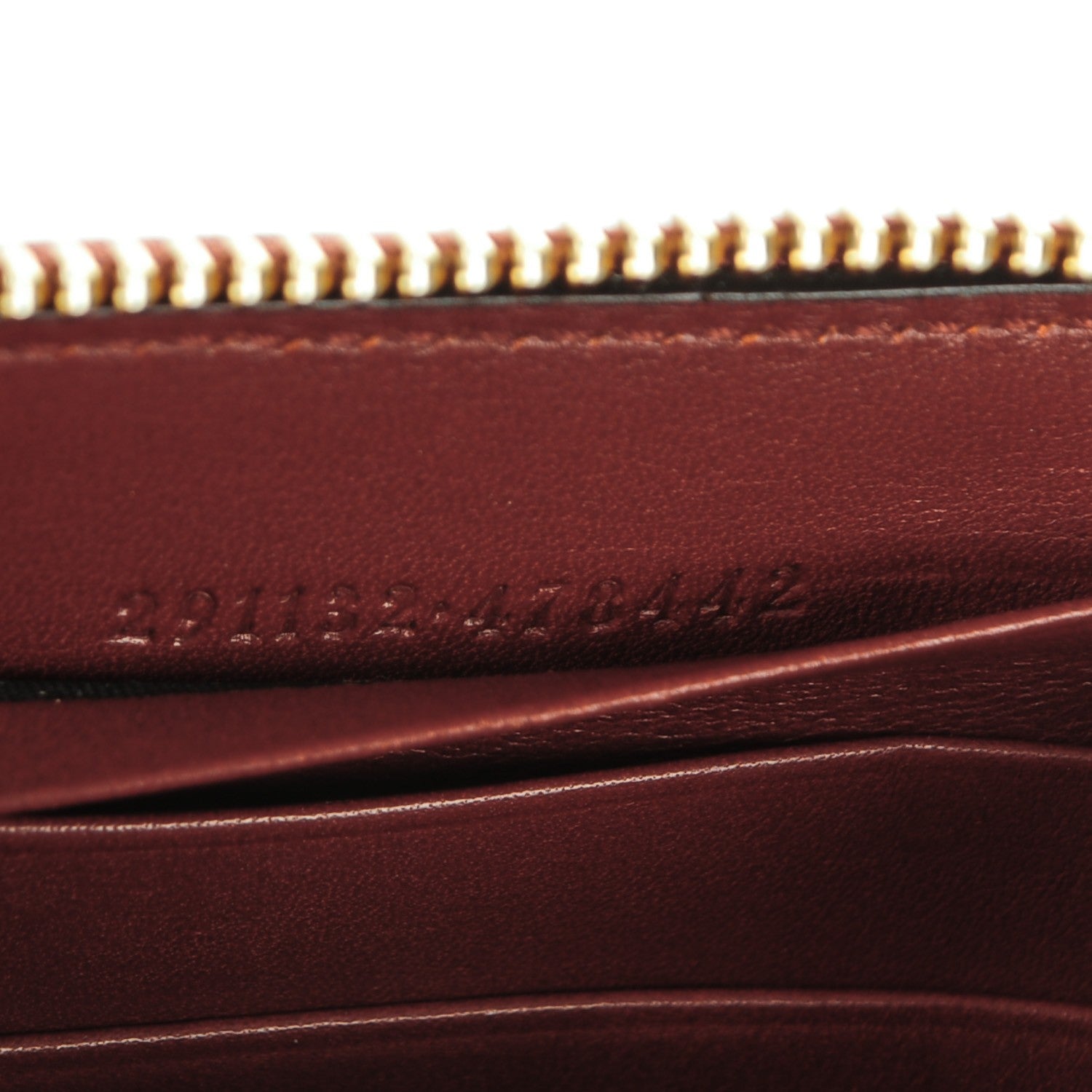 Gucci Guccissima Sukey Zip Around Wallet Red 7 of 7