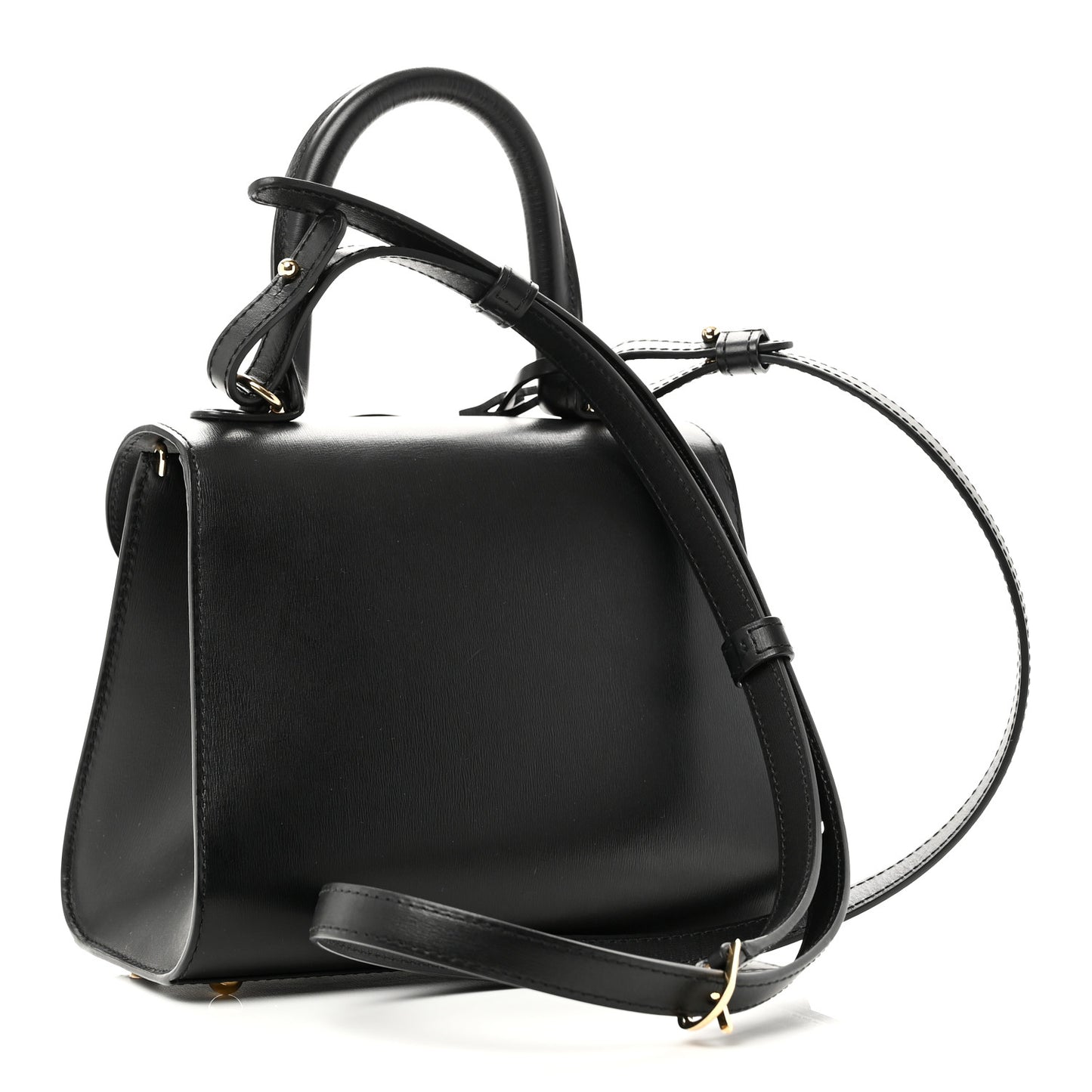 Box Calfskin Mini Brillant Satchel Black