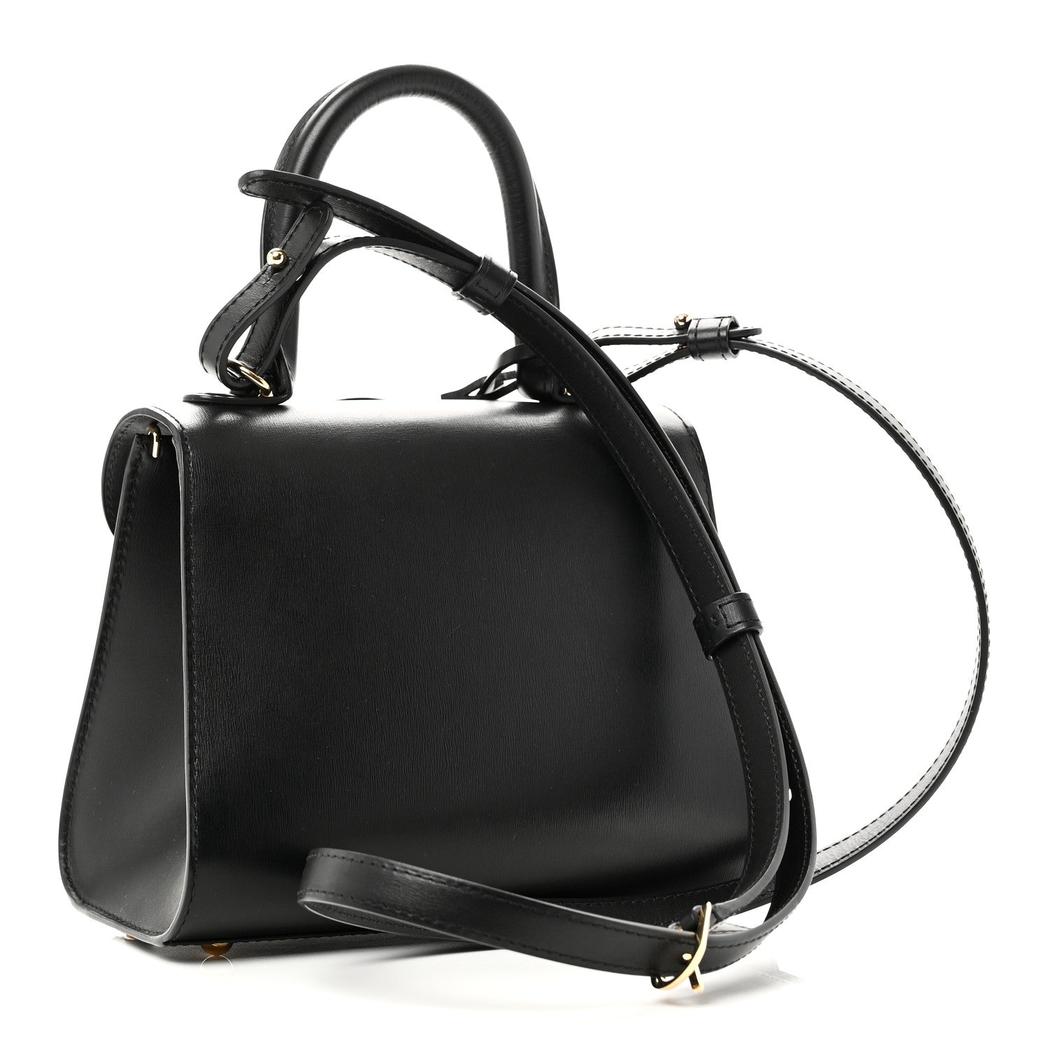Delvaux Box Calfskin Mini Brillant Satchel Black 3 of 10