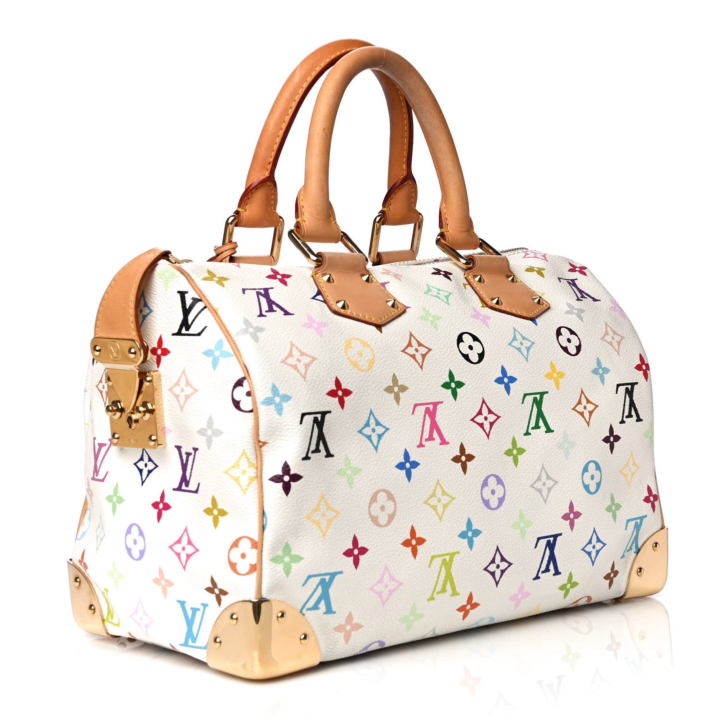 Monogram Multicolor Speedy 30 White
