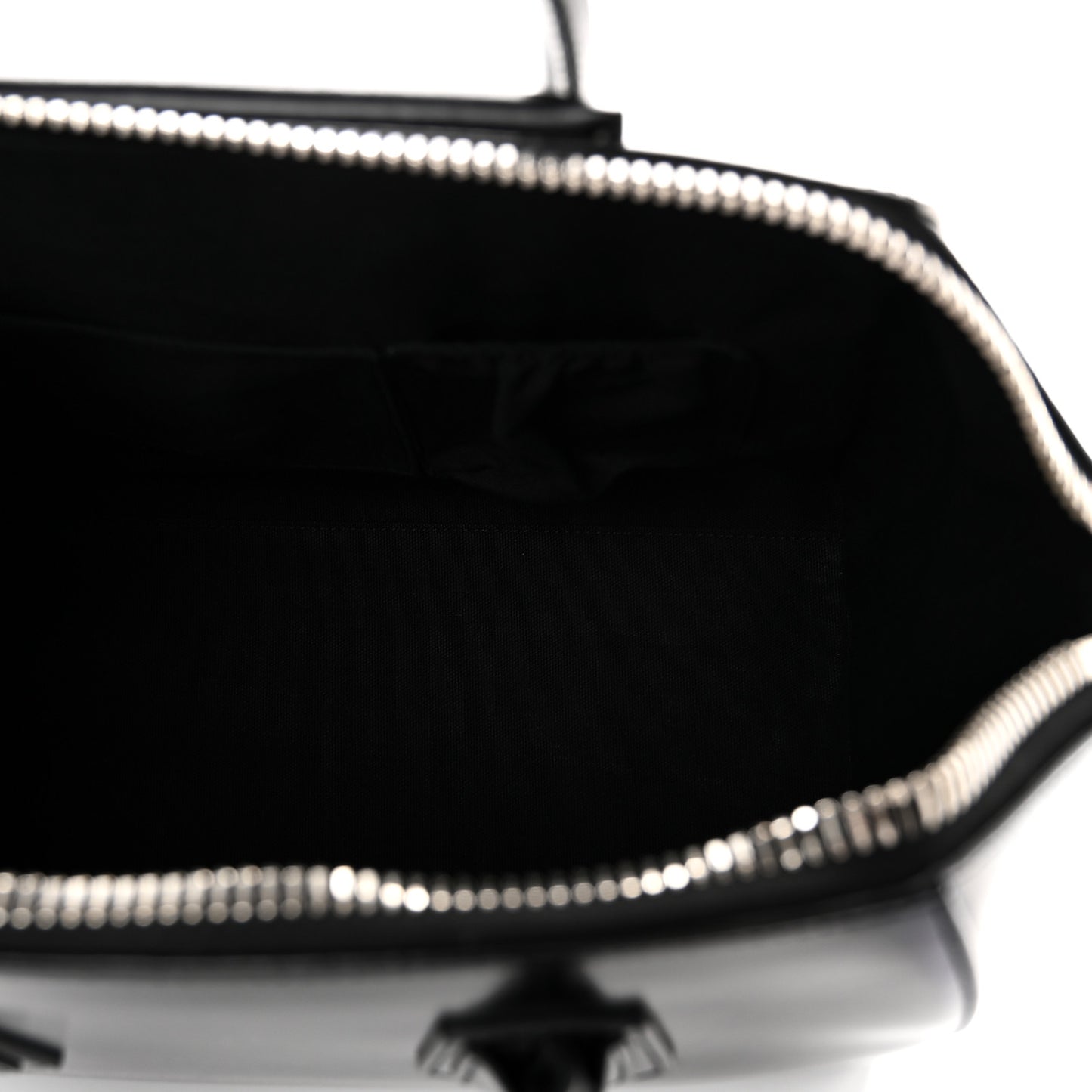 Shiny Lord Calfskin Medium Antigona Black