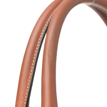 Celine Triomphe Canvas Calfskin Small Vertical Cabas Tan 10 of 10