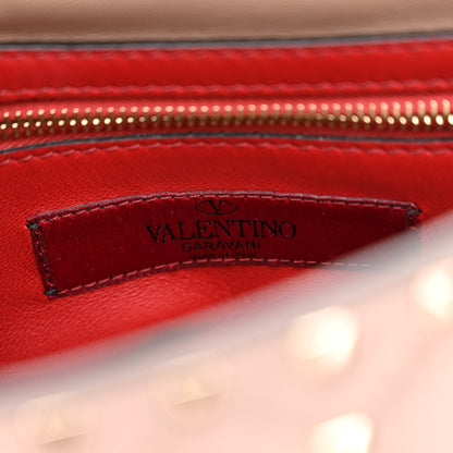 Valentino Garavani Lambskin Medium Rockstud Spike Shoulder Bag Poudre 5 of 8