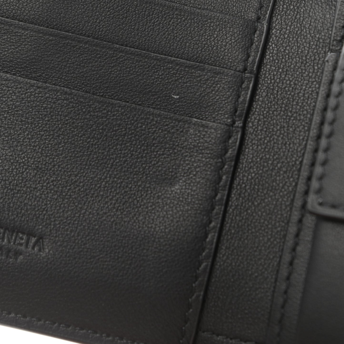 Nappa Maxi Intrecciato Card Holder Wallet Black