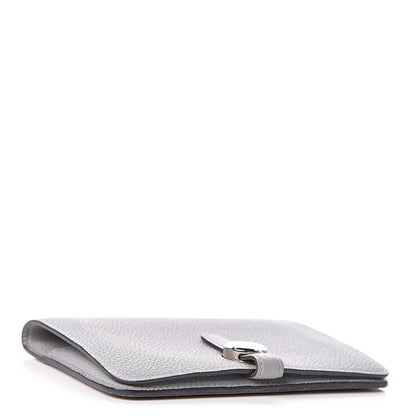 Hermes Togo Dogon Compact Wallet Bleu Glacier 4 of 10