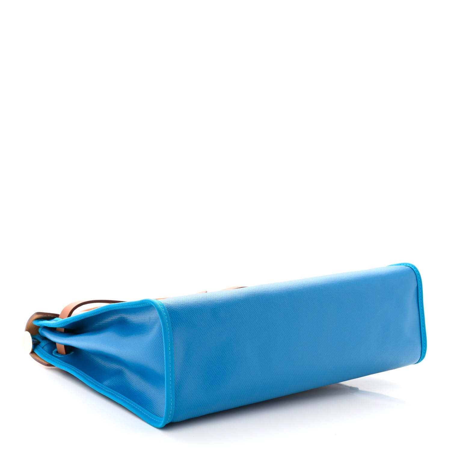 Hermes Toile H Berline Vache Hunter Herbag Zip 31 PM Bleu Zanzibar Natural 5 of 12