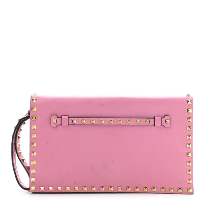 Valentino Garavani Nappa Rockstud Wristlet Clutch Ninphea 1 of 18