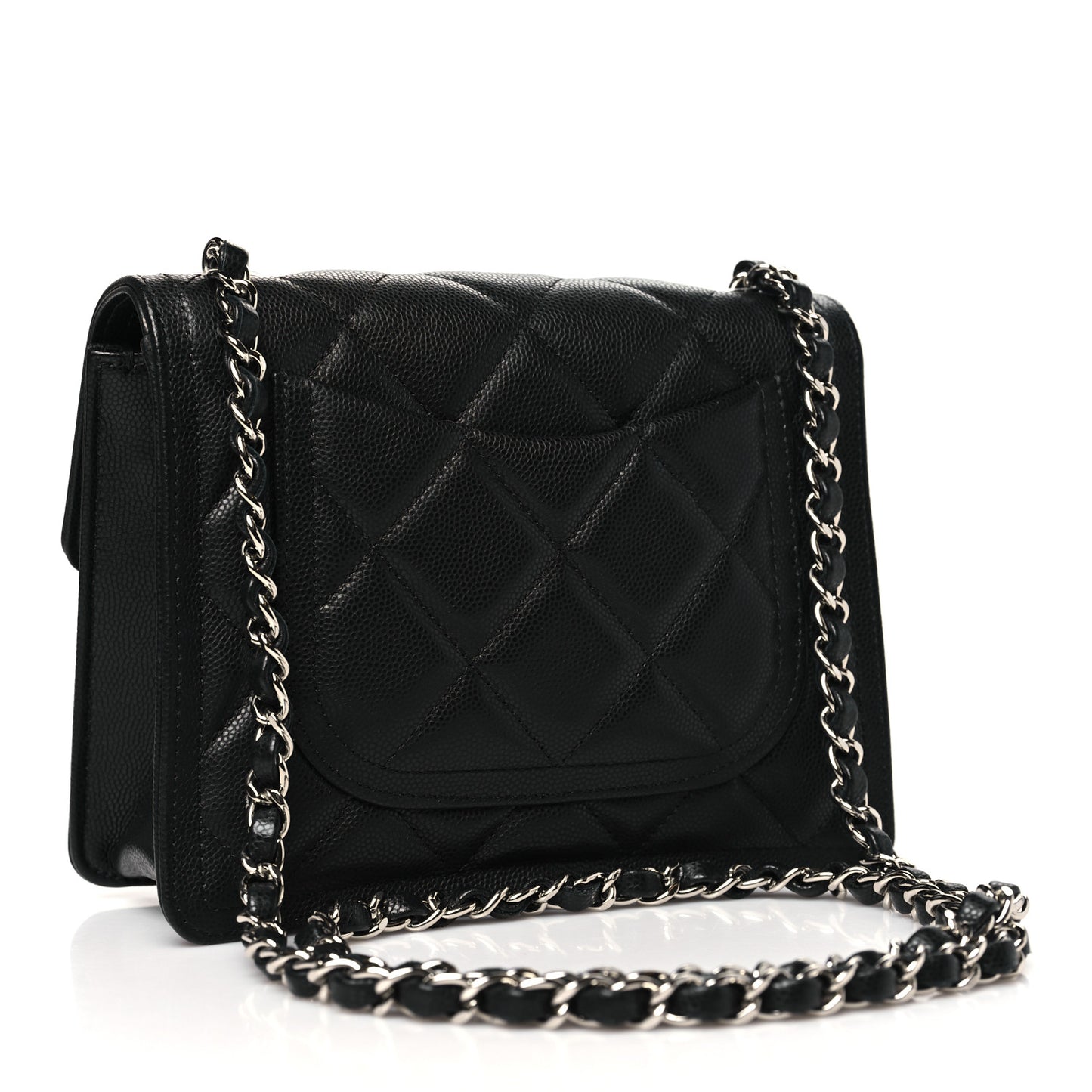 Caviar Quilted Mini Sweet Classic Flap Black