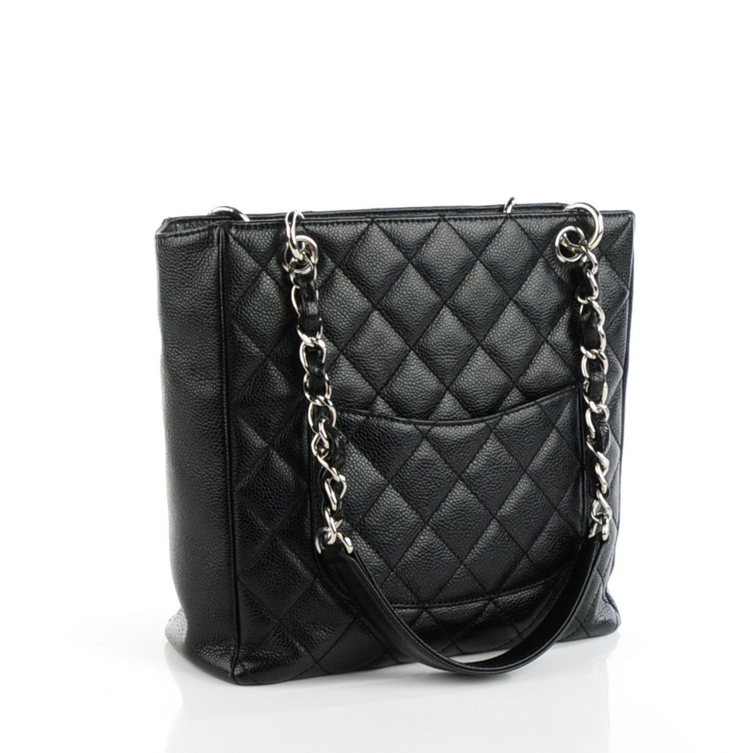 Chanel Caviar Quilted Petit Shopping Tote PST Black 3 of 7
