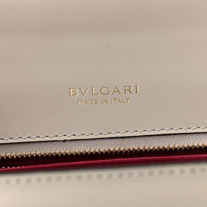 Bulgari Calfskin Serpenti Forever Top Handle White 7 of 10