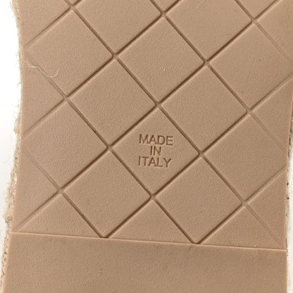 Chanel Lambskin Quilted CC Chain Espadrille Mules 41 Ivory 7 of 10