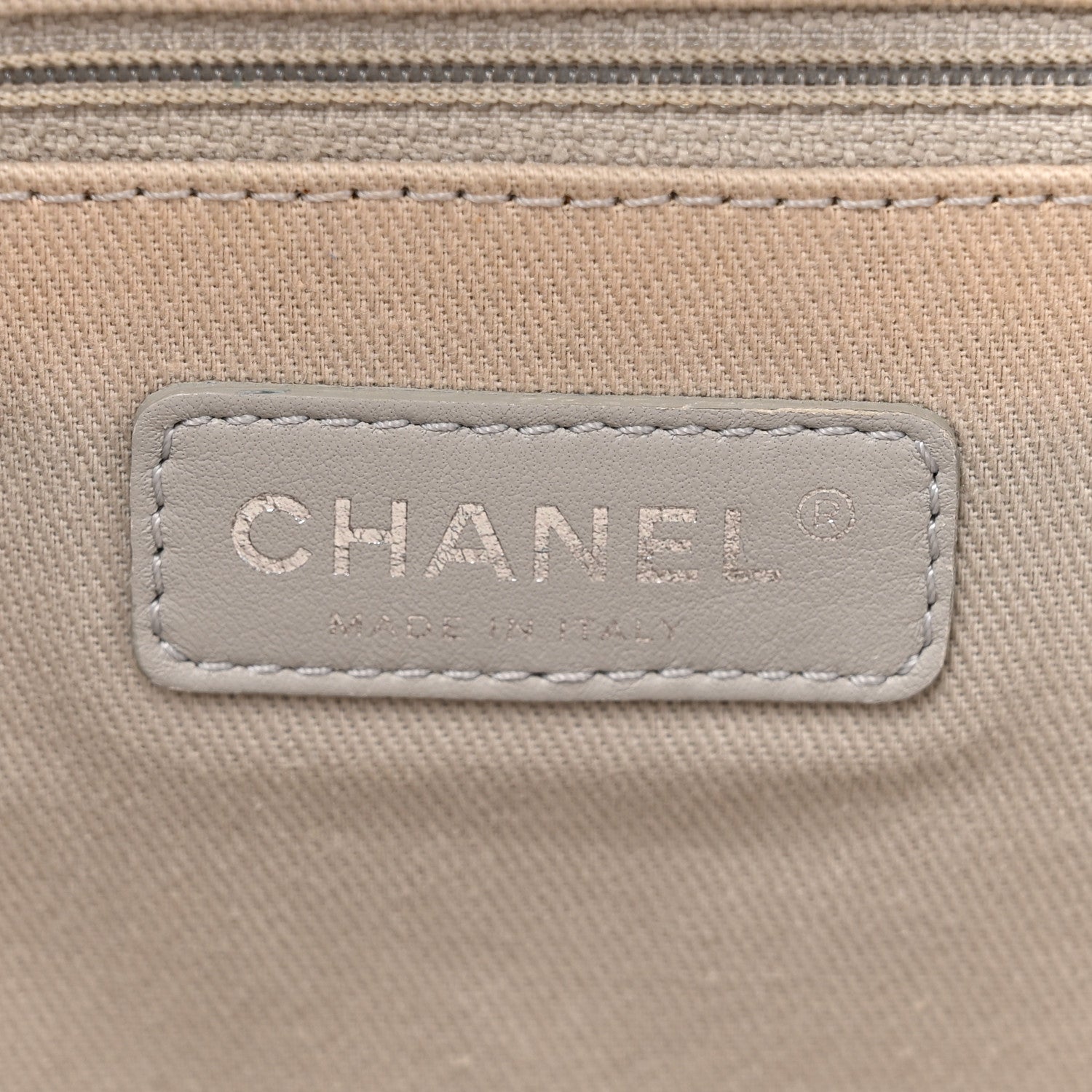 Chanel Glazed Calfskin Large Deauville Tote Blue 6 of 14