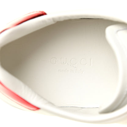 Gucci Calfskin Ayers Web Crystal LOVED Womens New Ace Sneakers 35 White 9 of 13