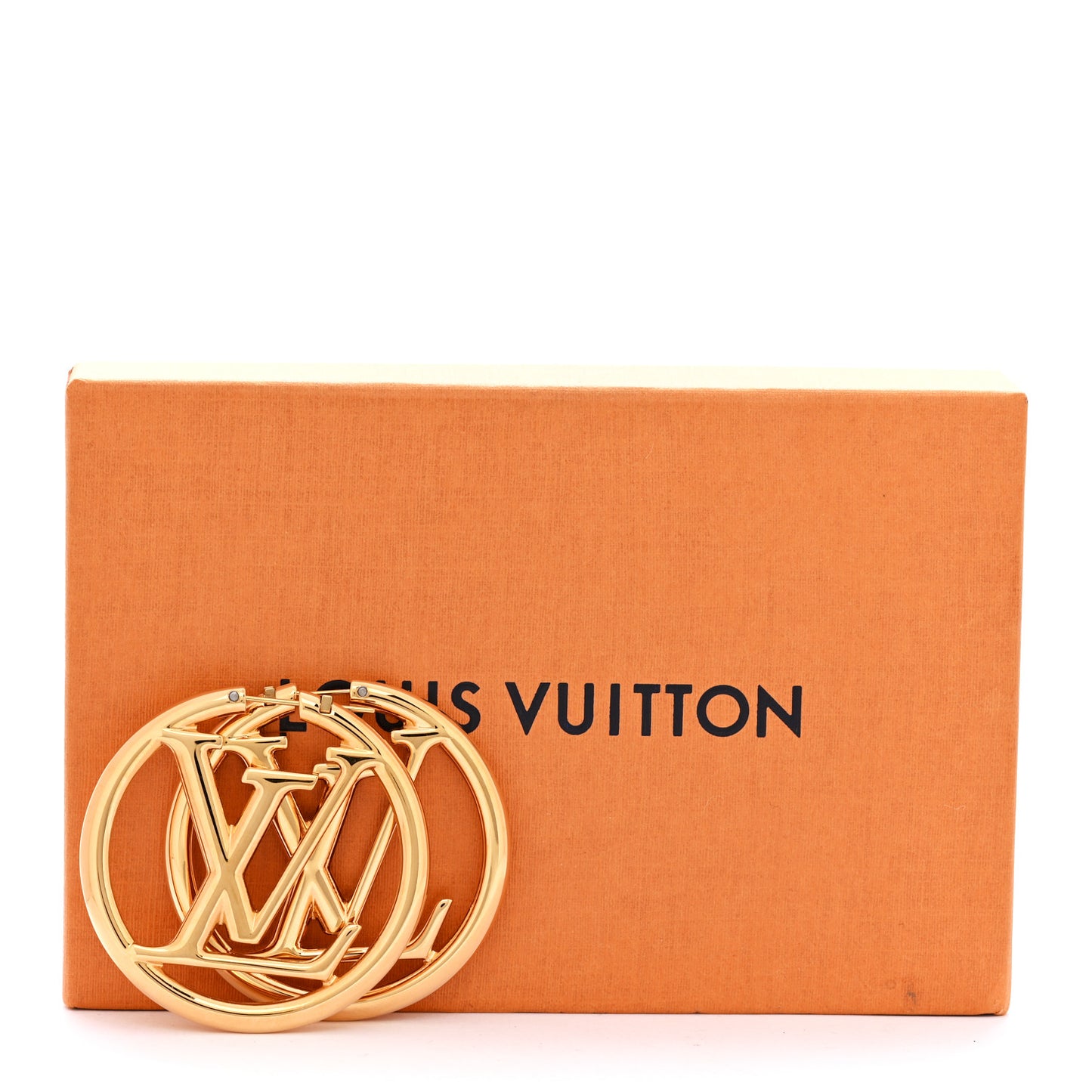 Metal Louise Hoop Earrings Gold