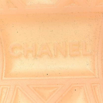 Chanel Velvet Calfskin Mixed Fibers CC Sneakers 41 Dark Pink Green 8 of 9