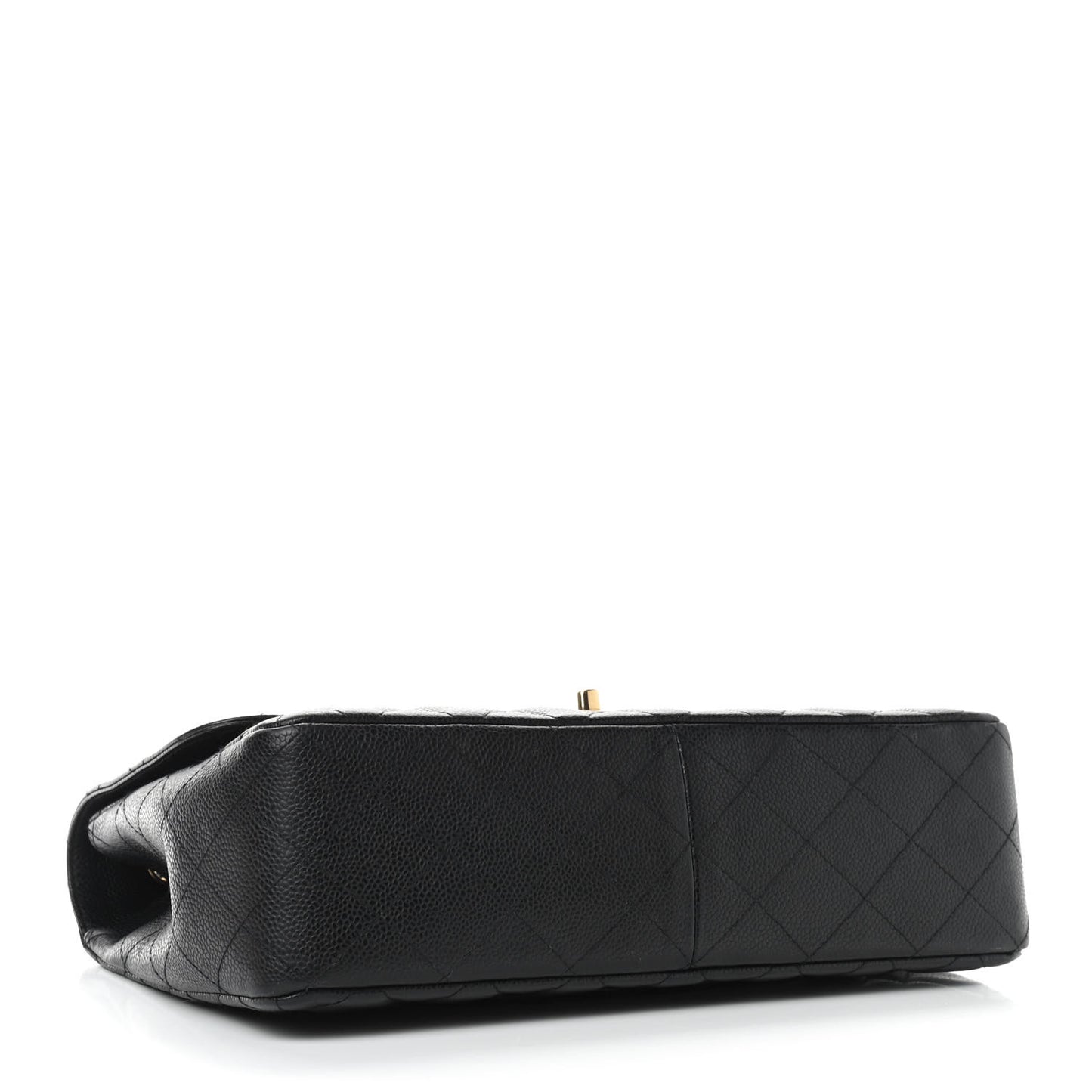 Caviar Quilted Jumbo Single Flap Black