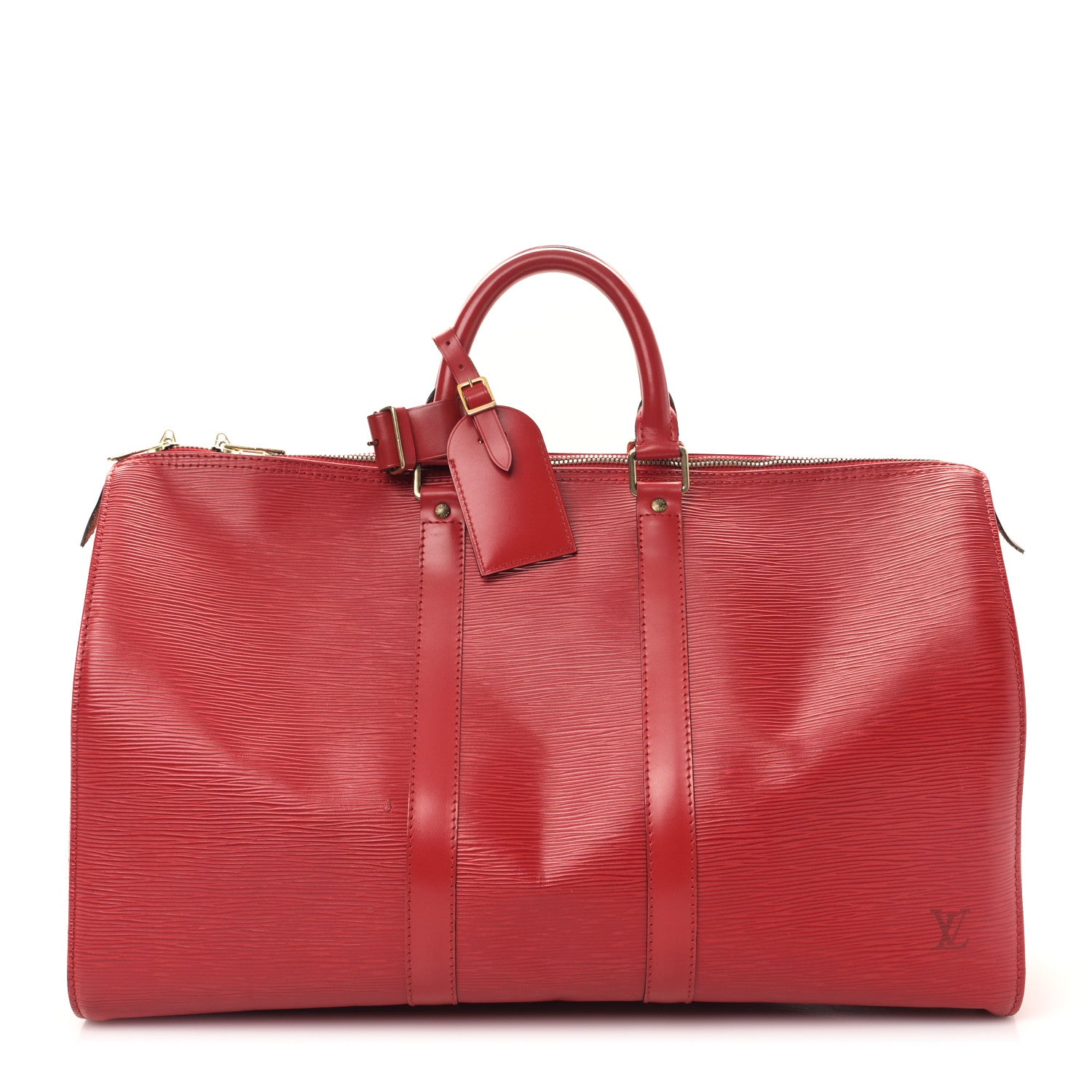 Louis Vuitton Epi Keepall 45 Castillan Red 1 of 10