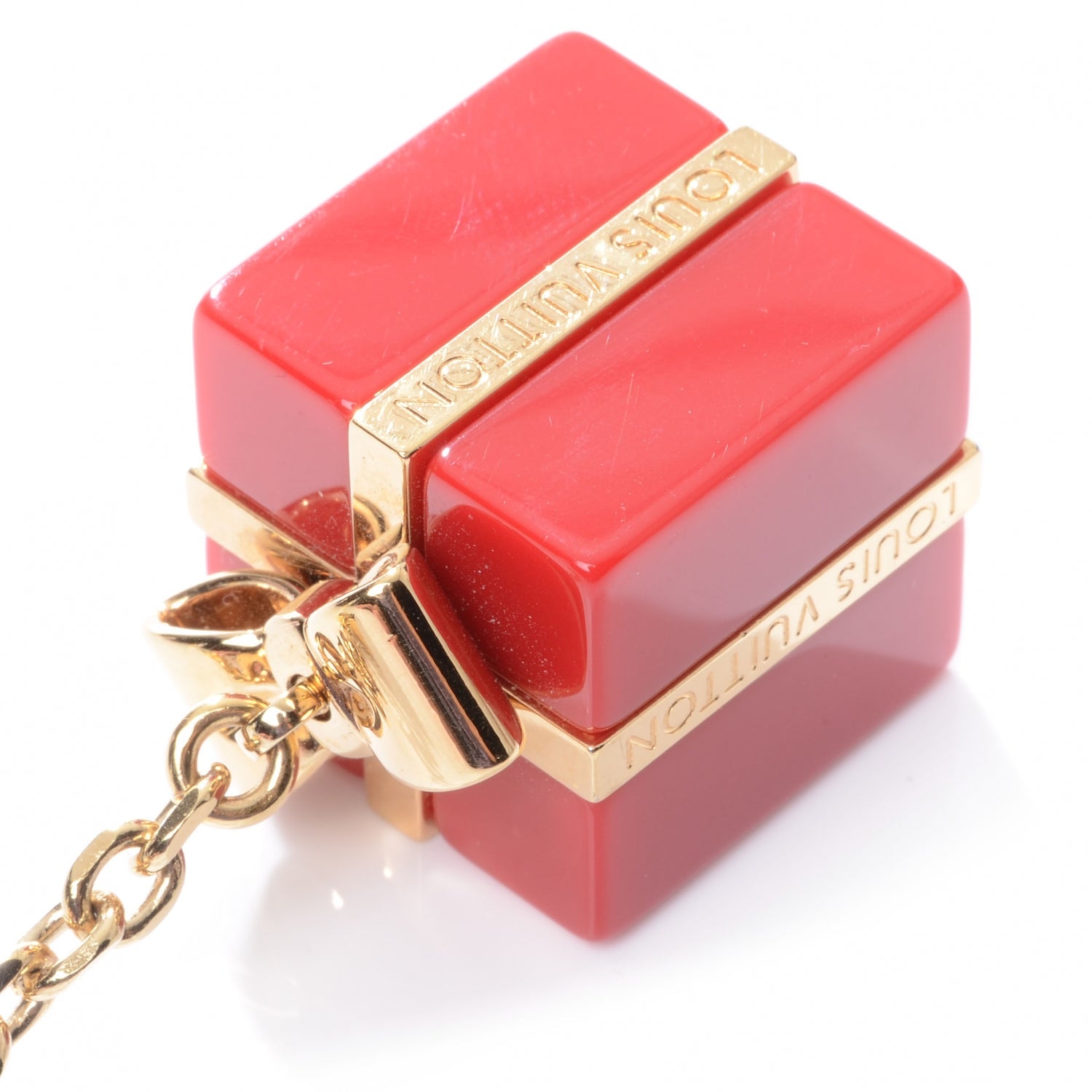 Louis Vuitton Gift Box Charm Key Ring 4 of 4