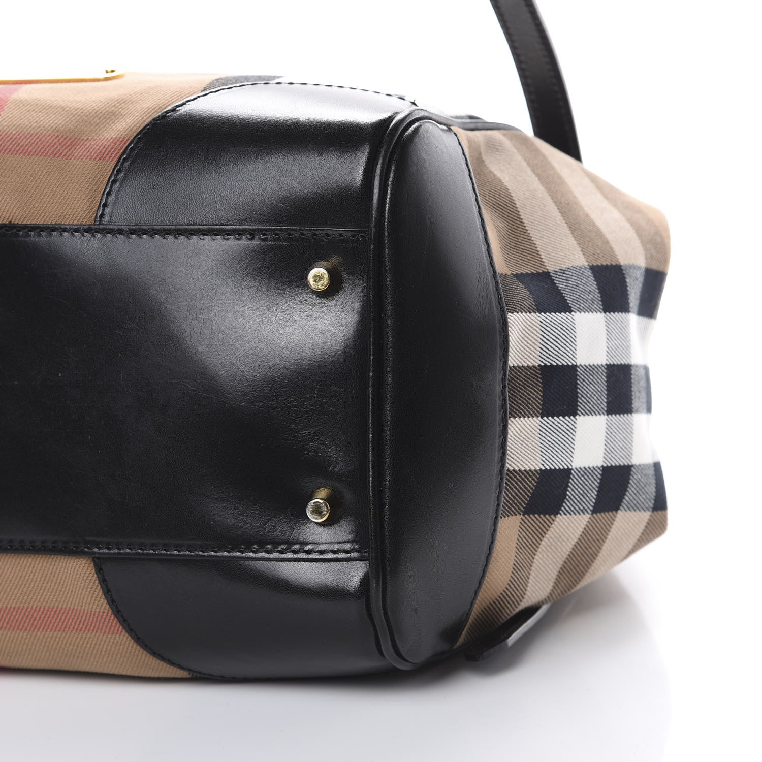 Burberry House Check Small Canterbury Tote Black 10 of 12