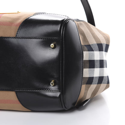 Burberry House Check Small Canterbury Tote Black 10 of 12