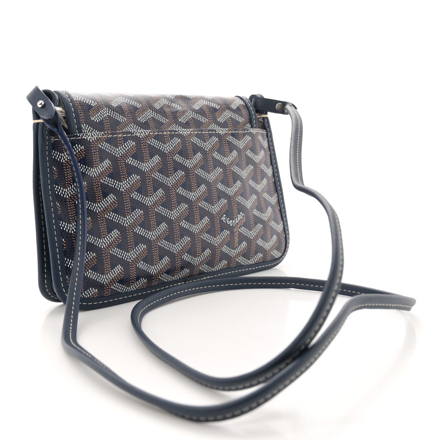 Goyardine Plumet Wallet Clutch Navy