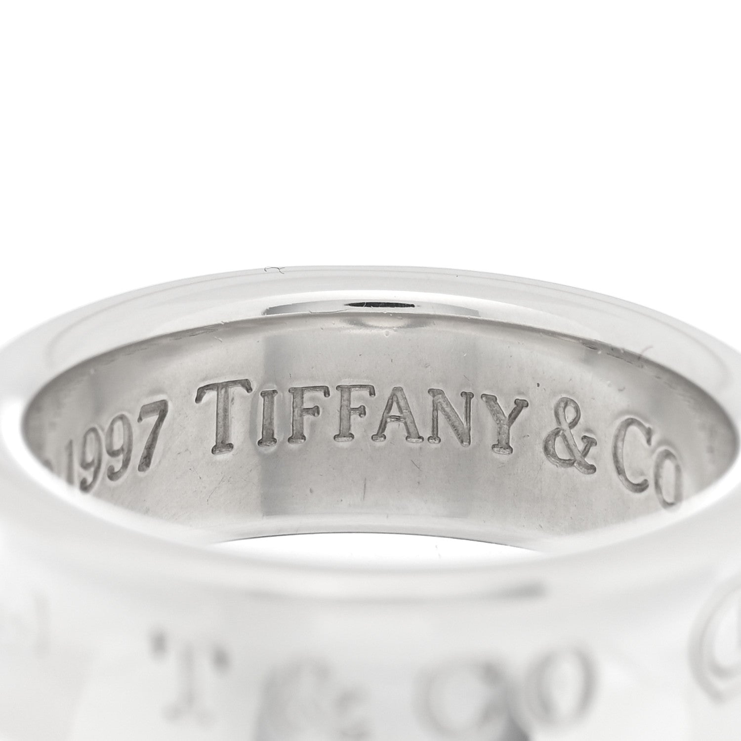 Tiffany Sterling Silver 1837 Band Ring 52 6 4 of 4