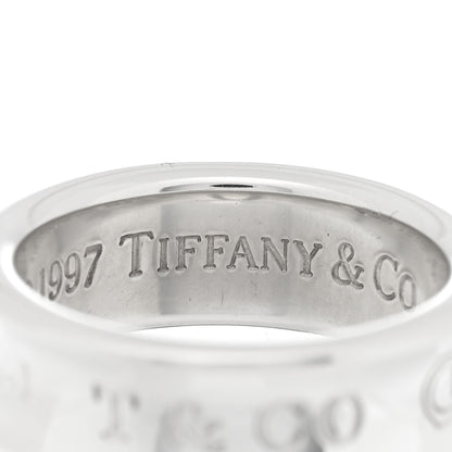 Tiffany Sterling Silver 1837 Band Ring 52 6 4 of 4