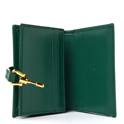 Gucci Calfskin Jackie 1961 Card Case Emerald 5 of 9