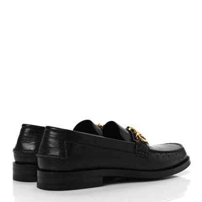 Gucci Goatskin Womens Logo 15mm Loafers 39.5 Black 7 of 16