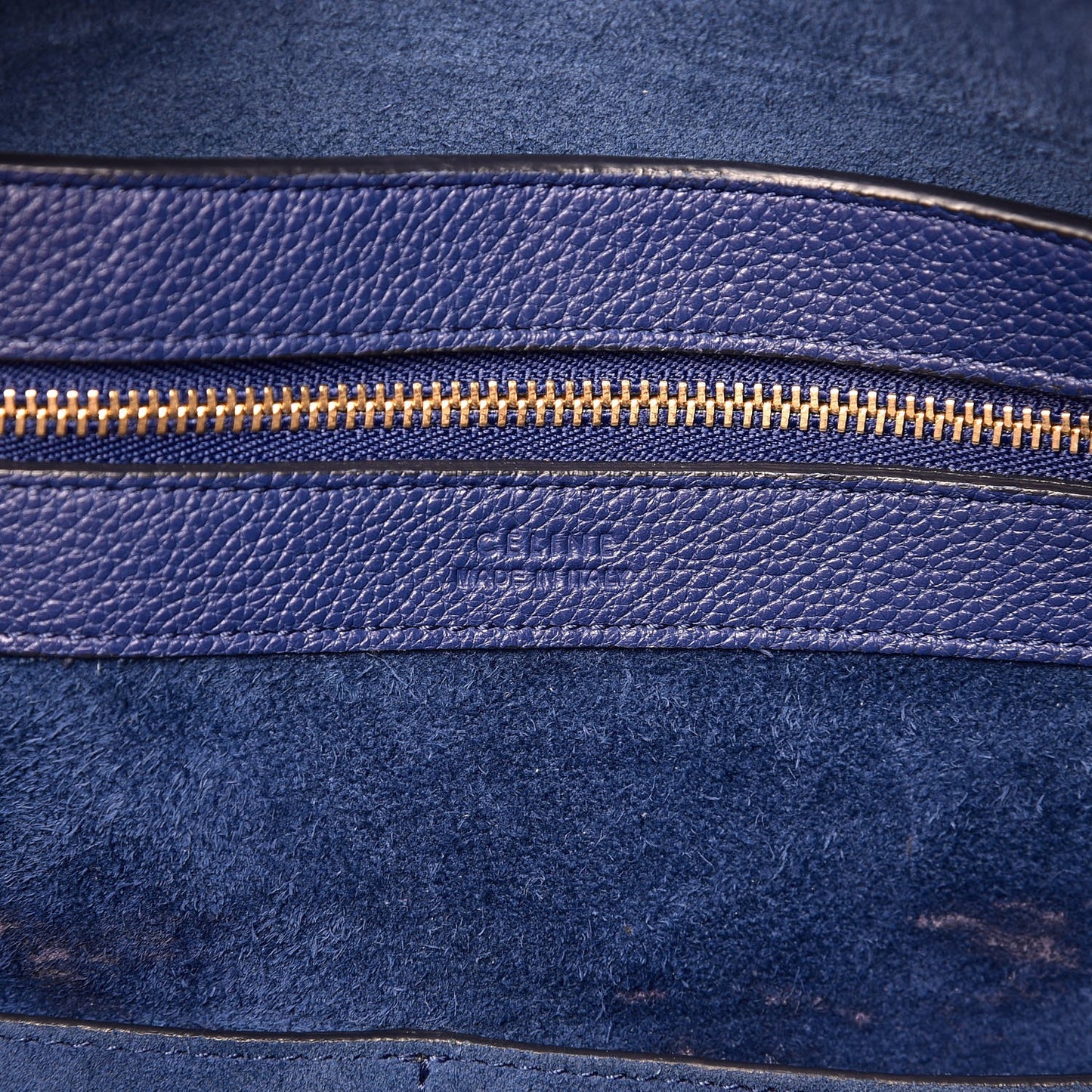 Soft Grained Calfskin Small Belt Cabas Phantom Indigo