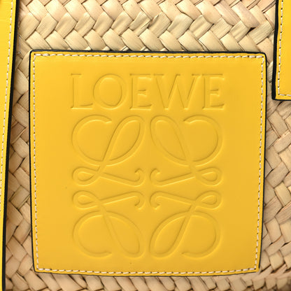 Loewe Raffia Small Basket Tote Bag Natural Yellow 7 of 10
