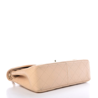 Chanel Caviar Quilted Jumbo Double Flap Beige Clair 4 of 10