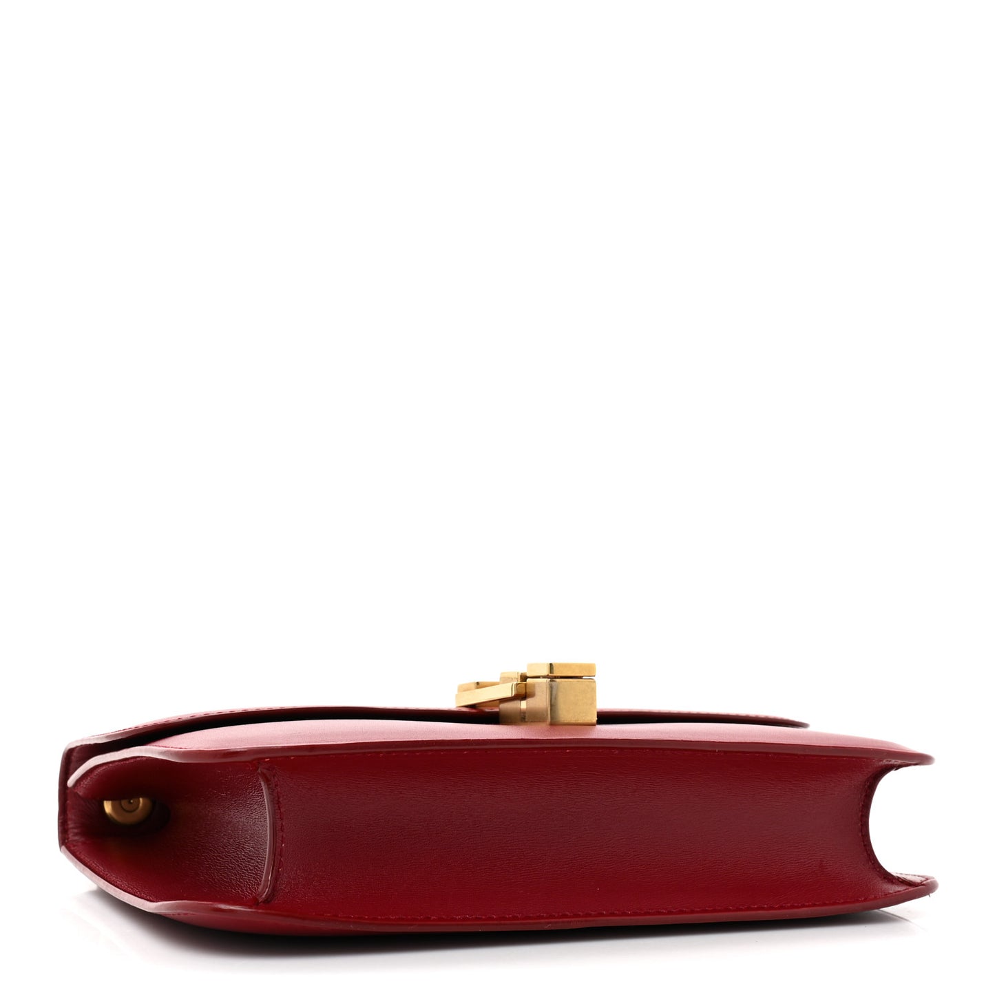 Box Calfskin Le Carre Satchel Opyum Red