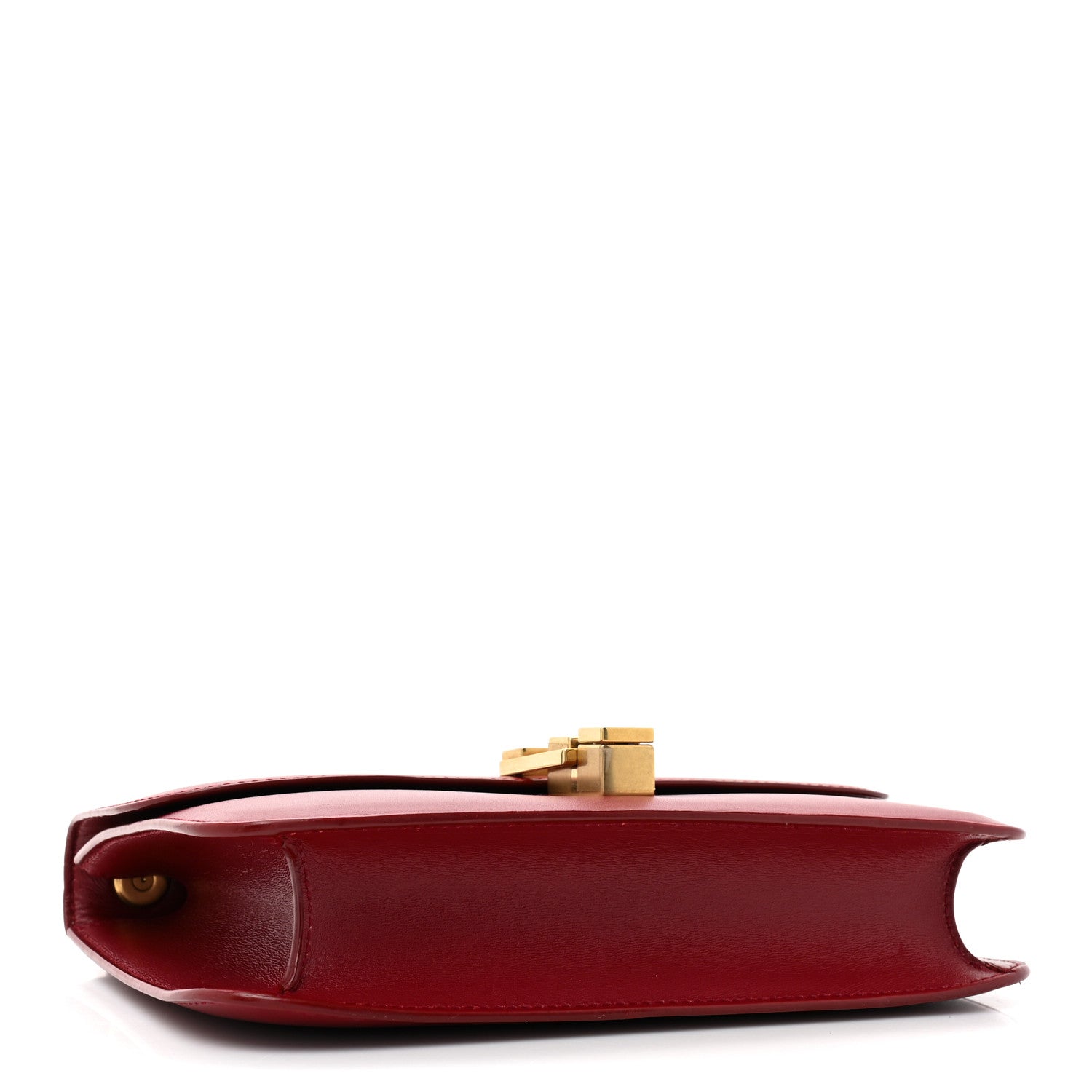 Saint Laurent Box Calfskin Le Carre Satchel Opyum Red 4 of 12