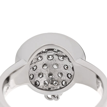 Parker & West by FASHIONPHILE 18K White Gold Diamond .60ctw Round Pave Charm Ring  53 6.25 7 of 9