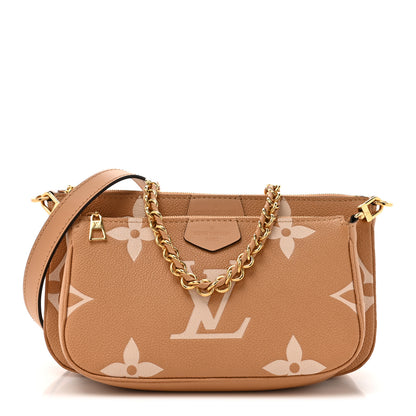 Louis Vuitton Empreinte Monogram Giant Multi Pochette Accessories Arizona Creme 1 of 10