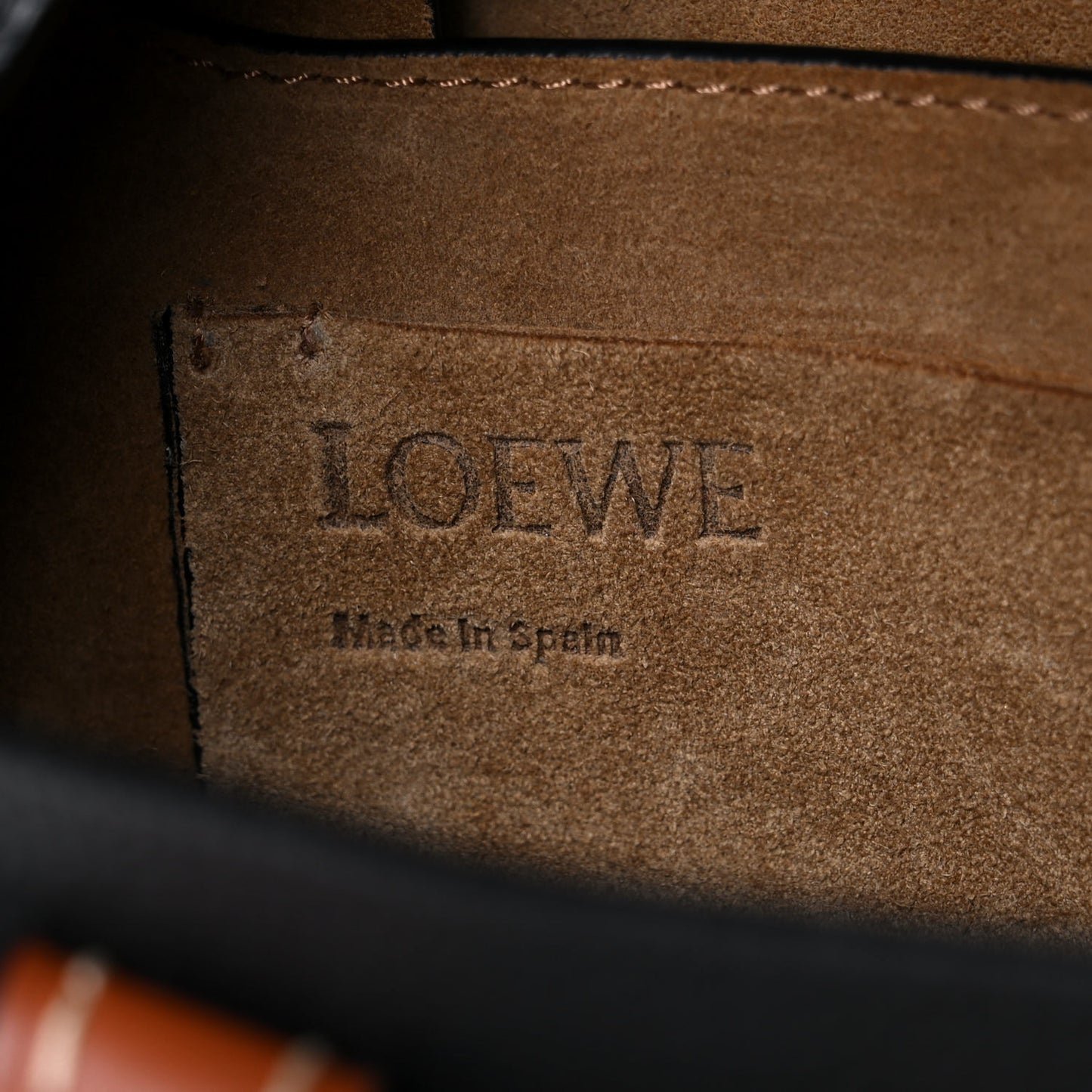 Grained Calfskin Small Gate Crossbody Bag Pecan Black