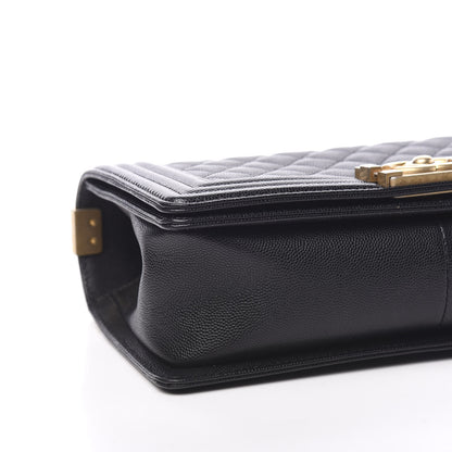 Chanel Caviar Quilted Medium Boy Flap Black 8 of 10