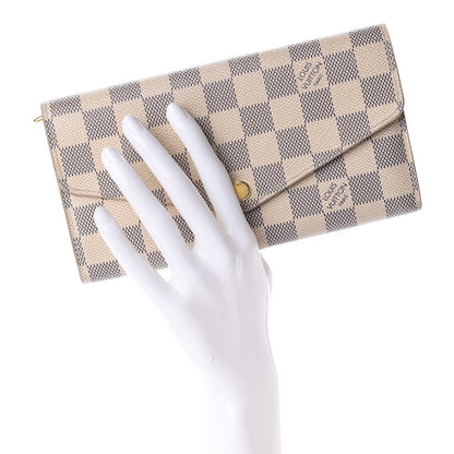 Louis Vuitton Damier Azur Sarah Wallet NM 2 of 8