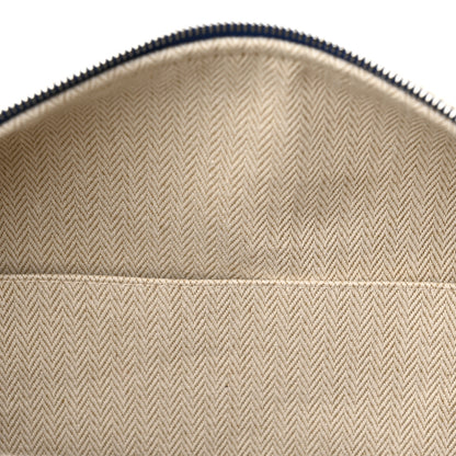 Hermes Canvas Large Bride-A-Brac Cabriole Case Bleu Nattier 12 of 12