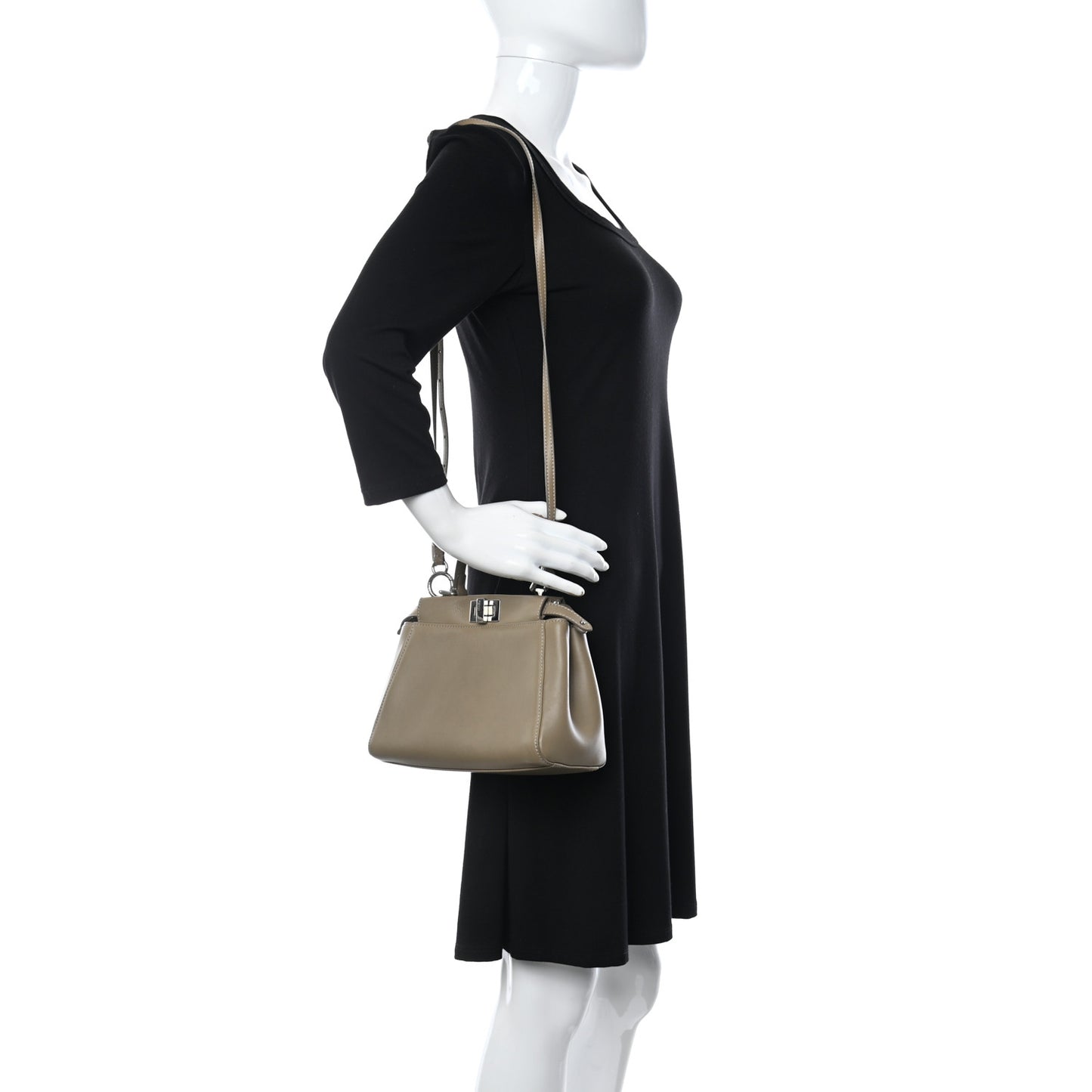 Nappa Mini Peekaboo Iconic Satchel Tortora