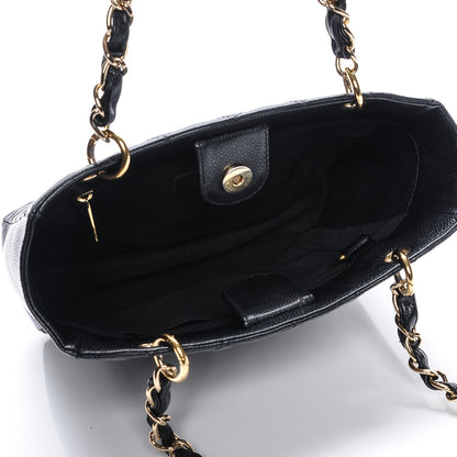 Chanel Caviar Quilted Petit Shopping Tote PST Black 5 of 7