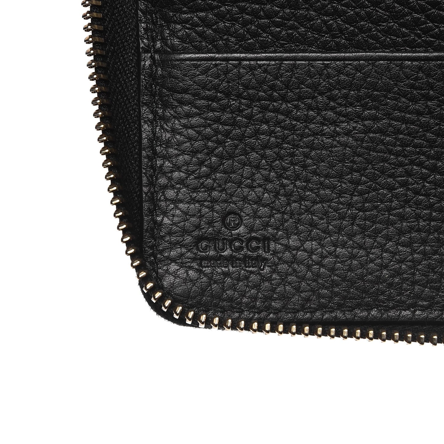 Calfskin Soho Zip Around Wallet Black