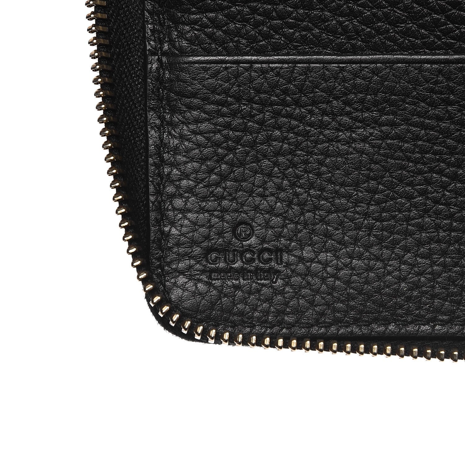 Gucci Calfskin Soho Zip Around Wallet Black 7 of 10