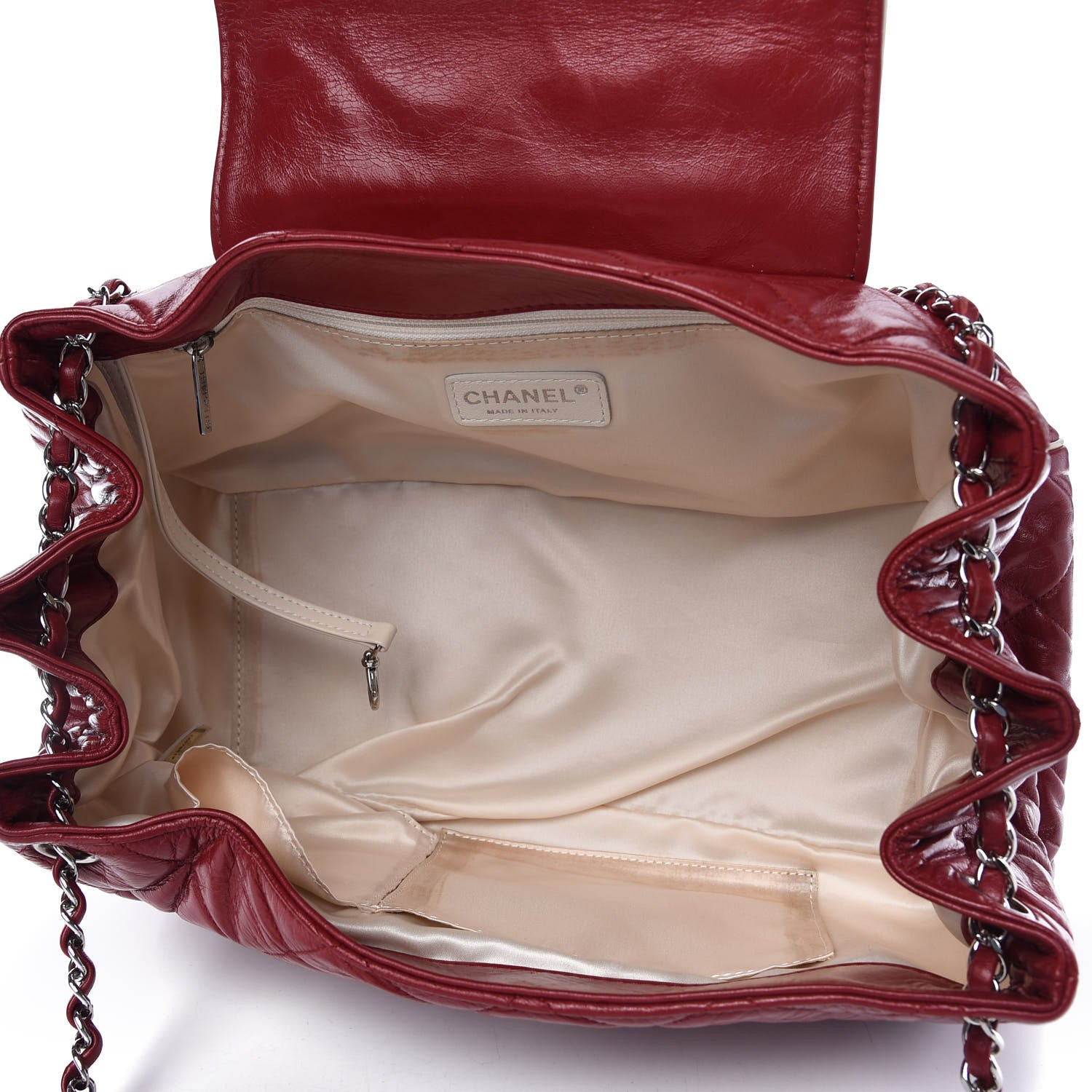 Chanel Lambskin Quilted Accordion Mademoiselle Flap Red 5 of 11