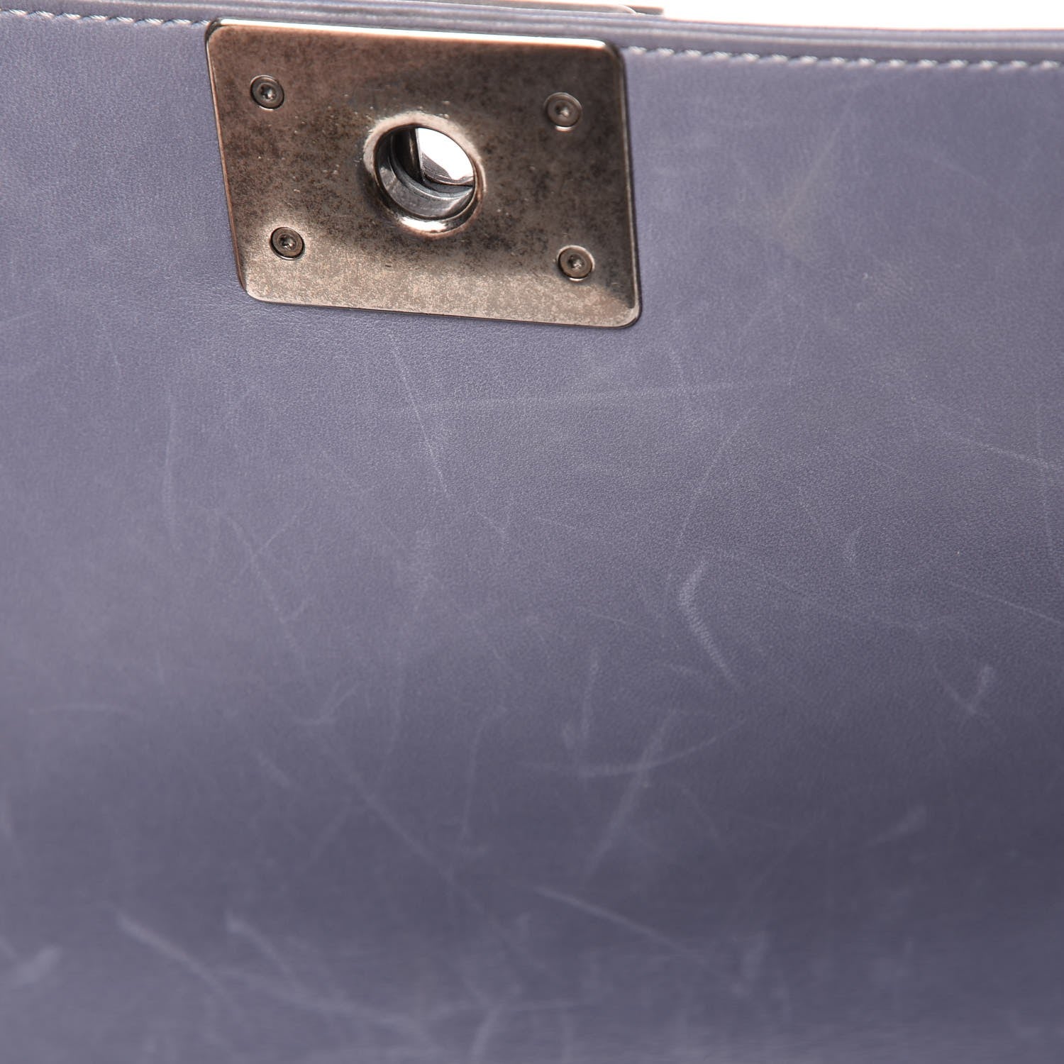 Chanel Lambskin Quilted Medium Boy Flap Blue 9 of 14