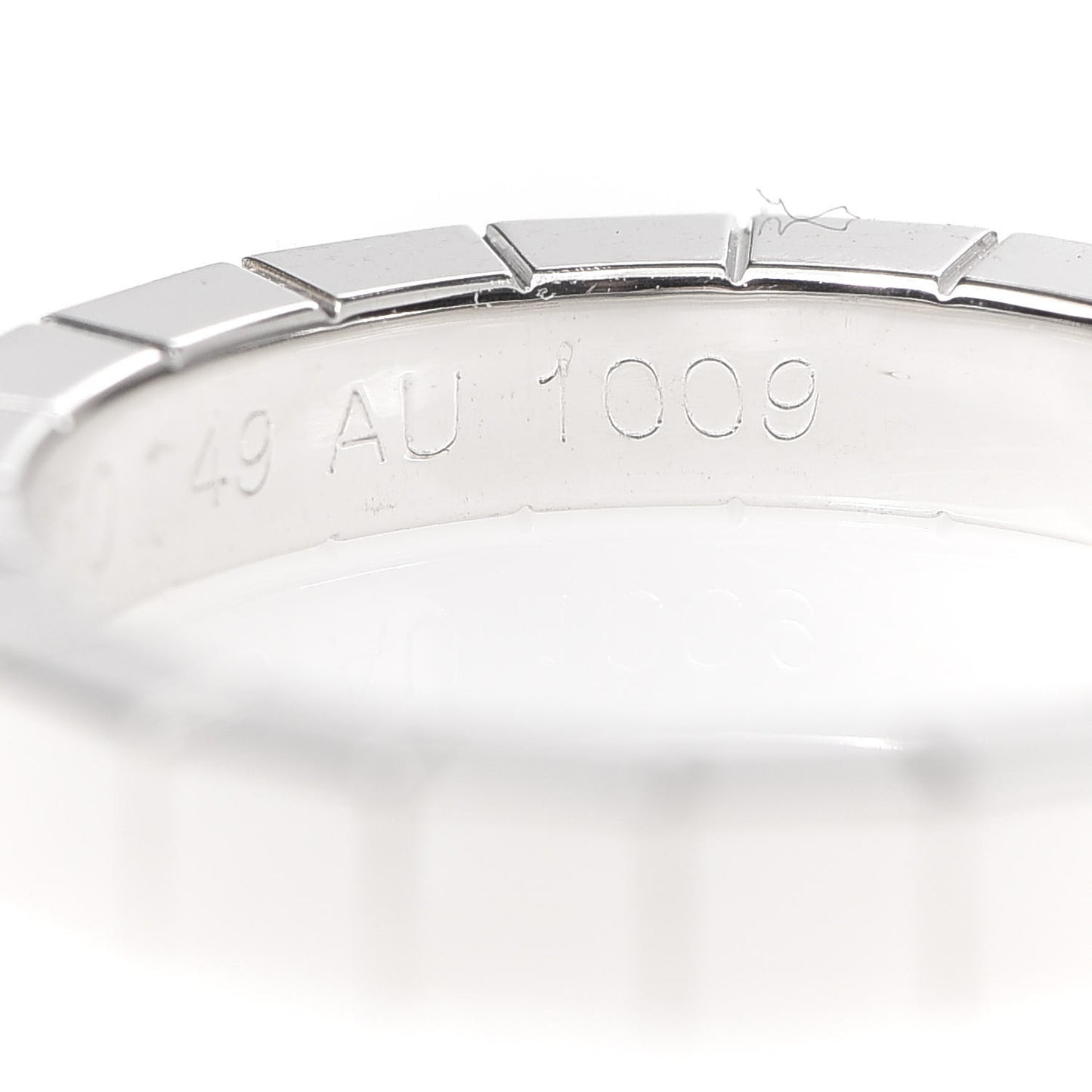 18K White Gold Lanieres Ring 49 5