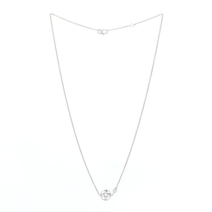 Louis Vuitton 18K White Gold Diamond Idylle Blossom Pendant Necklace 2 of 5